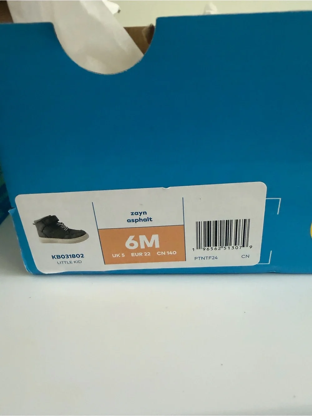 Stride Rite Toddler Gray High-Top Boot with White Sole